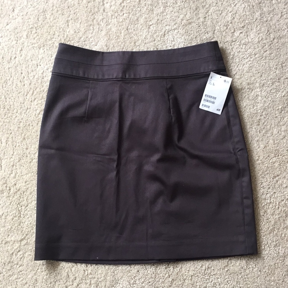 Brown-grey mini skirt